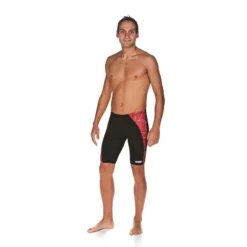 Arena Water Jammer -Speedo Shop 001383 black red black front l 1