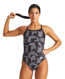 Arena Puzzled Light Drop Back -Speedo Shop 004639 550 w puzzled light drop back one piece 001 o