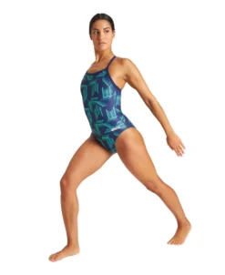 Arena Puzzled Light Drop Back -Speedo Shop 004639 660 w puzzled light drop back one piece 003 o