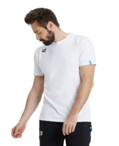 Arena Team Solid Panel Cotton T-Shirt -Speedo Shop 004899 100 team t shirt panel 001 o 3 4 1