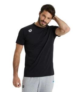 Arena Team Solid Panel Cotton T-Shirt -Speedo Shop 004899 500 team t shirt panel 001 o 3 1 1