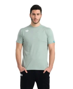 Arena Team Solid Panel Cotton T-Shirt -Speedo Shop 004899 650 team t shirt panel 001 o 3 4 1