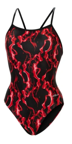 Dolfin Women's Print V-Back One Piece -Speedo Shop 0100 b33d front