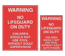 Warning No Children Without Supervision Sign