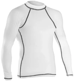 RISE Solid Long Sleeve Rashguard 7 RISE Solid Long Sleeve Rashguard -Speedo Shop 501ls front white