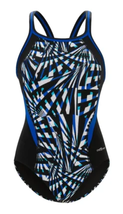 Dolfin Women's Print Color Block DBX Back One Piece 25 Dolfin Women's Print Color Block DBX Back One Piece -Speedo Shop 5m00 b43d front2