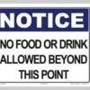 No Food Or Drink Sign