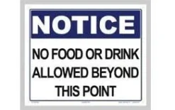 No Food Or Drink Sign