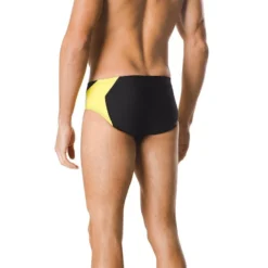Speedo Spark Splice Brief 18 Speedo Spark Splice Brief -Speedo Shop 7705915 0002 black yellow back