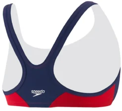 Speedo Guard Sport Bra Top -Speedo Shop 781105 back red navy