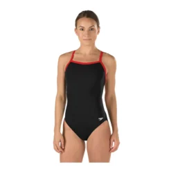 Speedo Solid Endurance Flyback -Speedo Shop 819016 black red front