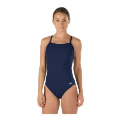 Speedo Solid Endurance Flyback -Speedo Shop 819016 navy front