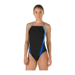 Speedo Launch Splice Endurance Cross Back 7 Speedo Launch Splice Endurance Cross Back -Speedo Shop 8191409 black blue front 2
