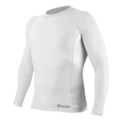 Kiefer 2 Tone Unisex Long Sleeve Rash Guard -Speedo Shop 900608 rashguard white