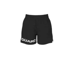 Kiefer 4-Way Stretch Unisex Lifeguard Deck Short -Speedo Shop 939200 guard black