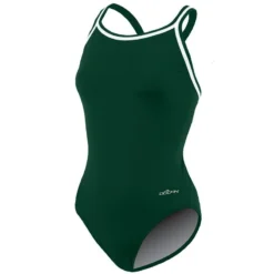 Dolfin Solid Poly DBX Back -Speedo Shop 9582mc front forest green3 1 10