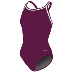 Dolfin Solid Poly DBX Back -Speedo Shop 9582mc front maroon2 10