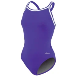 Dolfin Solid Poly DBX Back -Speedo Shop 9582mc front purple2 10