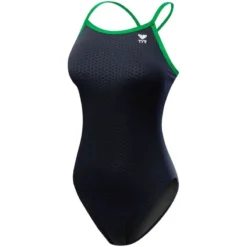 TYR Hexa Durafast Diamondfit -Speedo Shop dhex7 black green front