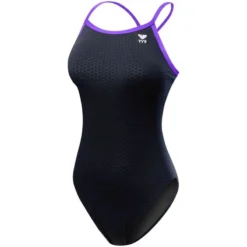 TYR Hexa Durafast Diamondfit -Speedo Shop dhex7 black purple front