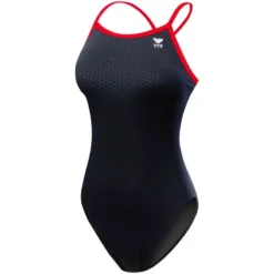 TYR Hexa Durafast Diamondfit -Speedo Shop dhex7 black red front