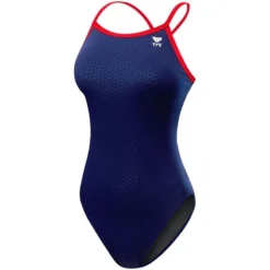 TYR Hexa Durafast Diamondfit -Speedo Shop dhex7 navy red front
