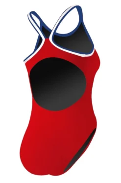 Rise Solid Poly Tri Color H-Back -Speedo Shop lgs92 back red navy white