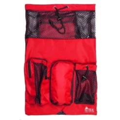 RISE Solid Mesh Equipment Bag -Speedo Shop red black