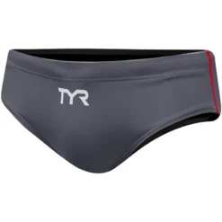TYR Thresher Racer Swimsuit 7 TYR Thresher Racer Swimsuit -Speedo Shop tpsr6a grey red front