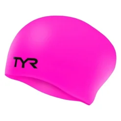 TYR Long Hair Wrinkle-free Swim Cap -Speedo Shop tyr long hair wrinkle free swim cap 2